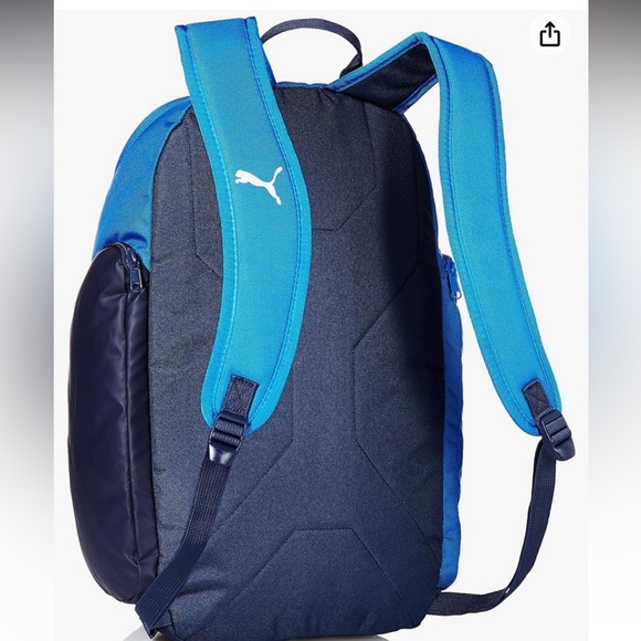 NWOT Puma Power Blue Italia Liga Football Soccer Sport Everyday Unisex Backpack - Picture 5 of 5